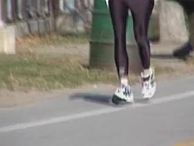 Candid voyeur video of the amateur chick and her cute booty 06a