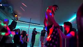 Nasty cuties get totally fierce and naked at hardcore party