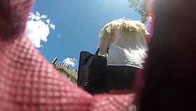 Walking on the upskirt