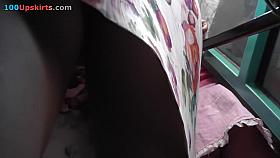 Cute summer suit up petticoat on the bus