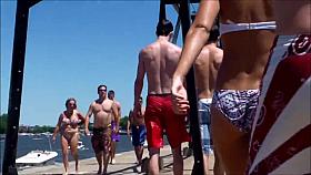 Candid Beach Bikini Butt Ass West Michigan Booty Killer