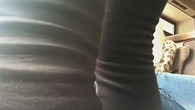 Watching big young boobs in tiny shirt