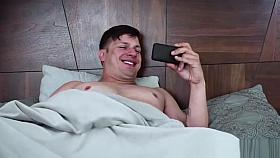 Slutty brunette Sophia Wilde fucks her spying stepdaddy