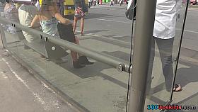 Smooth legs of legal age teenager playgirl up petticoat episode