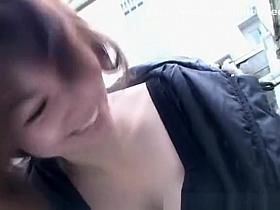 Asian round tits downblouse