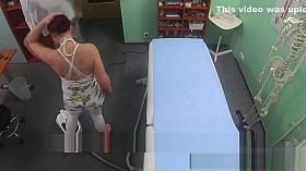 Real spycam sex from european hospital office