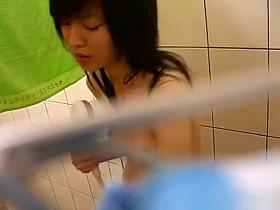 Spied through window