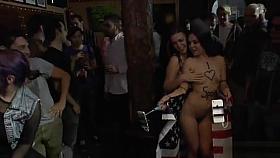 American slut tourist disgraces herself