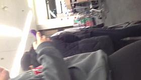 Candid tight teen ass in black spandex