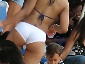 Hot girl with a tramp stamp tattoo