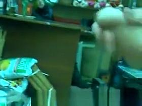 Russian pervert public wank