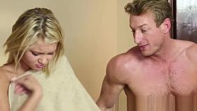 Petite teen tricked during erotic massage