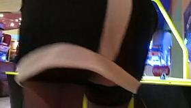 Seamed stockings upskirt 2