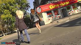 Thrilling redhead upskirt episode