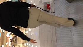 Sexy fat ass in grey pants