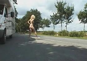 2 hot sexy girls flashing nude in public loveparade germany