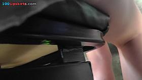 Upskirt XXX video filmed in the public transport
