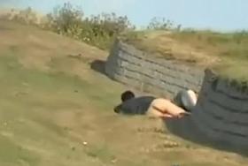 girls gets caught fucking in the park