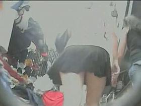 Hot blonde walking in a skirt on a cloudy day upskirt porno vid