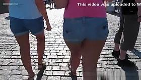 Girl in shorts