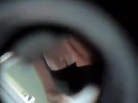 Sexy heavy tits downblouse voyeured thru the window