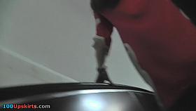 Unforgettable accidental upskirt video with brunette