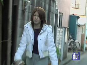 Cute Asian milf being followed and then got shuri sharked