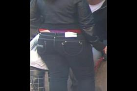 Jeans Booty Ass Thong Slip