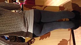 Nice black Milf in leggings