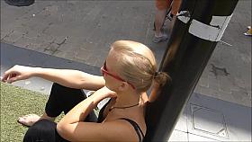 Nice View of Sexy Blonde's Tits