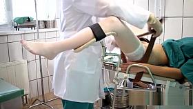 nice girl on the gyno chair