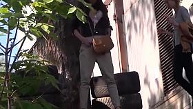 Russian Voyeur Pee Hunter Cute Girls In Public Garden