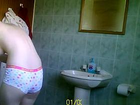 Blonde Teen Shower Multiple Angles