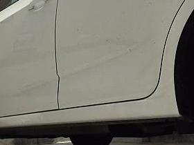 Sexy girl car wash khaki shorts