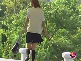 Cool sharking action with lovable Japanese doll receiving money shot