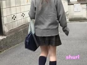 Small oriental schoolgirl gets spanked by some naughty sharking fella