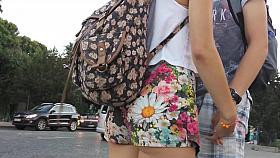 EIFEL TOWER VERY SHORT SHORTS SEXY ASS