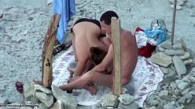 Voyeur Sex at the Beach