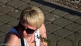 Looking to the neckline