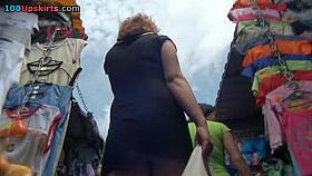 Mini costume chick upskirt