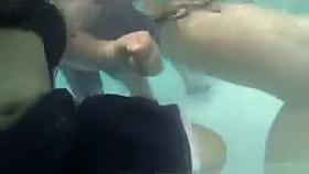 Fantastic female ass under the water