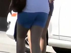 Spying a lot of girls in skimpy shorts