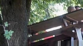 Couple fucking in a park