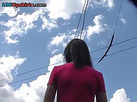 Look up a sassy denim petticoat