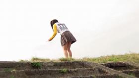 Oriental girls with slender legs flashing their upskirts