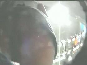 Public up skirt blonde chick shows off her juicy ass