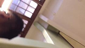 Quick upskirt black panties