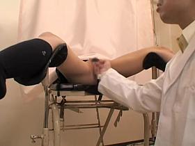 Hairy tunnel of love examined at a real gynecological clinic