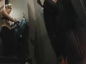 Blond hottie gets naked on hidden cam