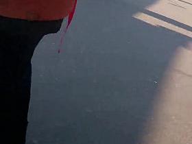 Best ass in leather short w face shot